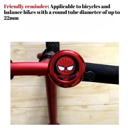 Spiderman bicycle bell kids - bell,